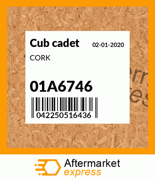 Spare part 01A6746 + CORK