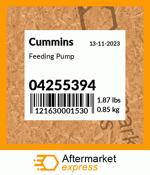 Spare part 04255394 + Feeding Pump