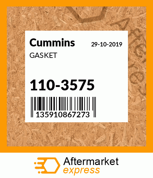 Spare part 110-3575 + GASKET