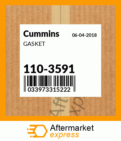 Spare part 110-3591 + GASKET