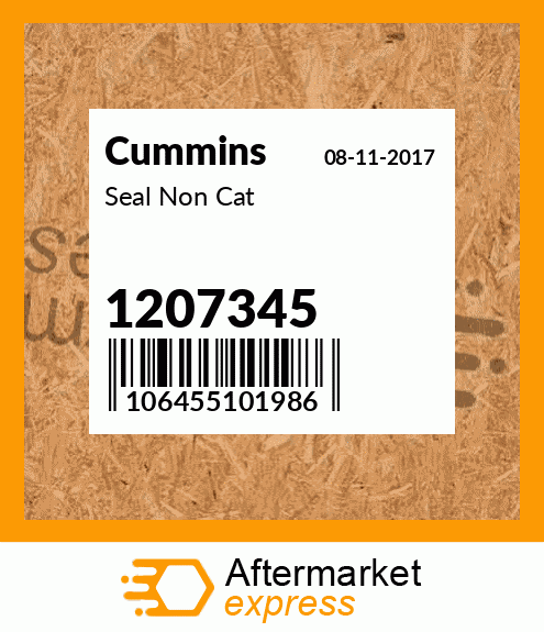 Spare part 1207345 + Seal Non Cat