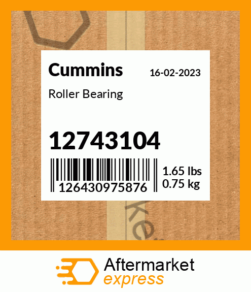 Spare part 12743104 + Roller Bearing