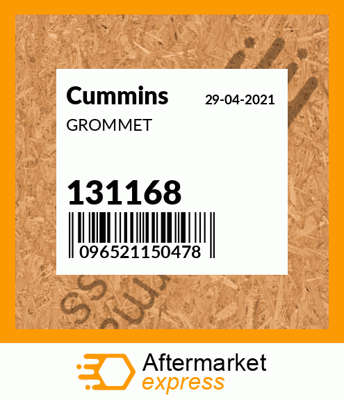 Spare part 131168 + GROMMET