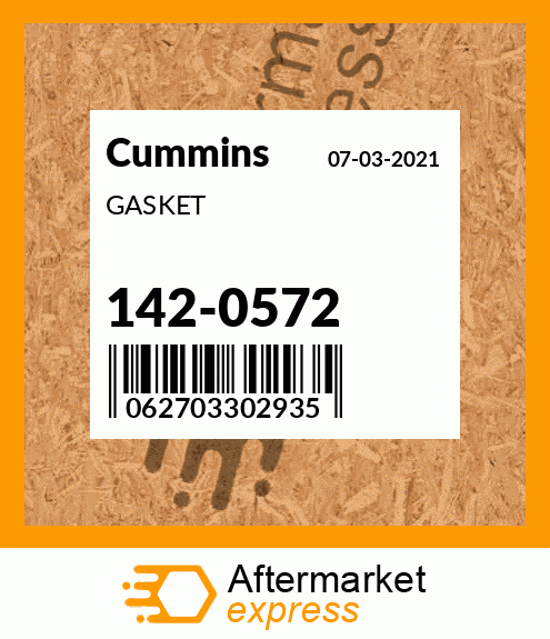 Spare part 142-0572 + GASKET