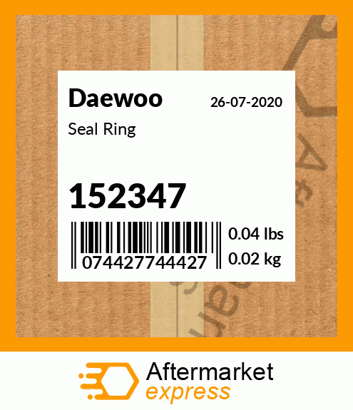 Spare part 152347 + Seal Ring