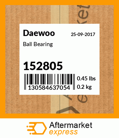 Spare part 152805 + Ball Bearing