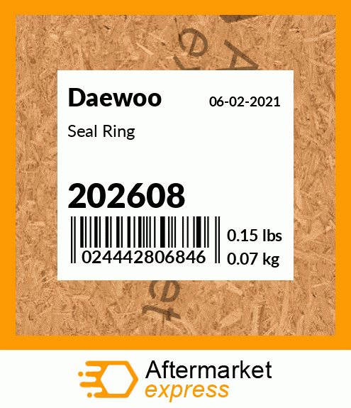 Spare part 202608 + Seal Ring