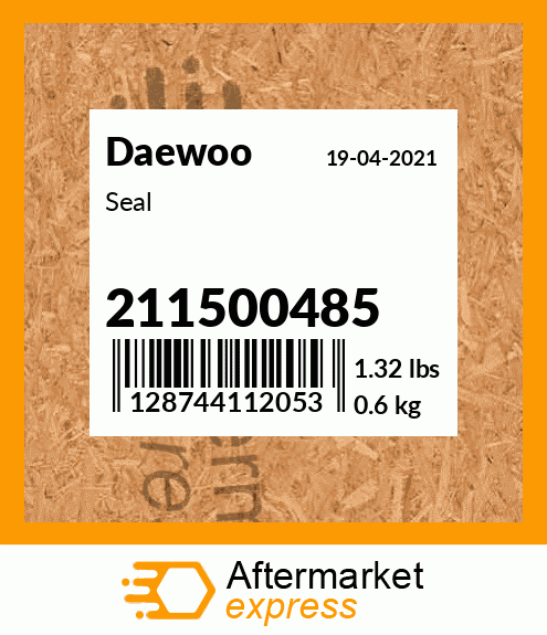 Spare part 211500485 + Seal