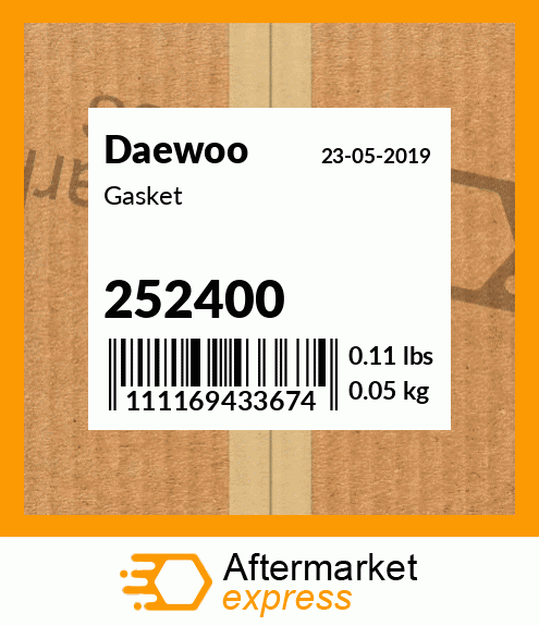 Spare part 252400 + Gasket