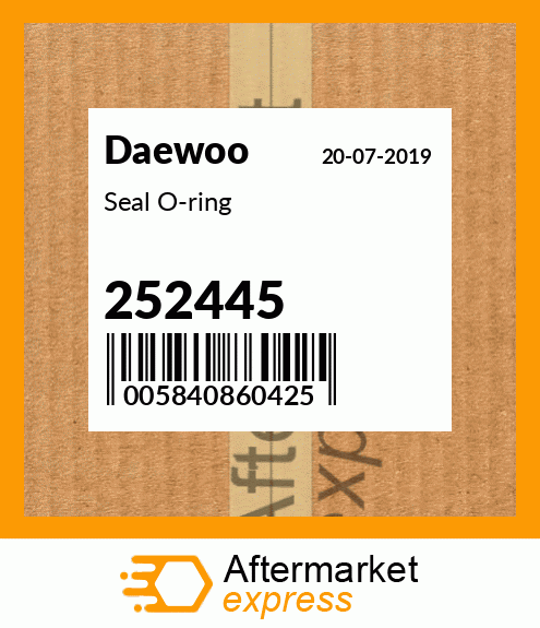 Spare part 252445 + Seal O-ring