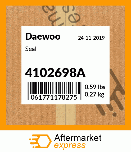 Spare part 4102698A + Seal