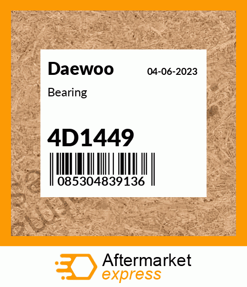 Spare part 4D1449 + Bearing