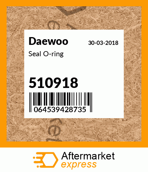 Spare part 510918 + Seal O-ring