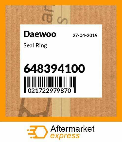 Spare part 648394100 + Seal Ring