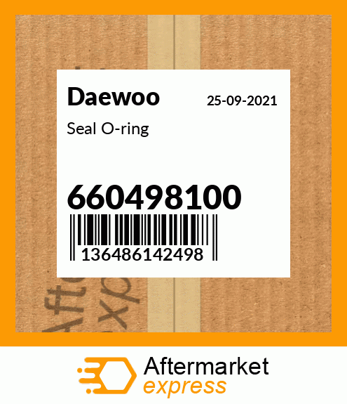 Spare part 660498100 + Seal O-ring