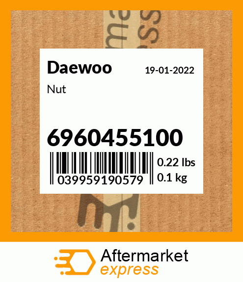 Spare part 6960455100 + Nut