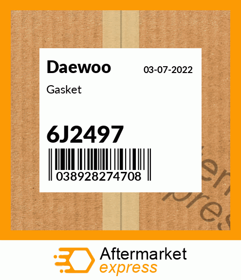 Spare part 6J2497 + Gasket