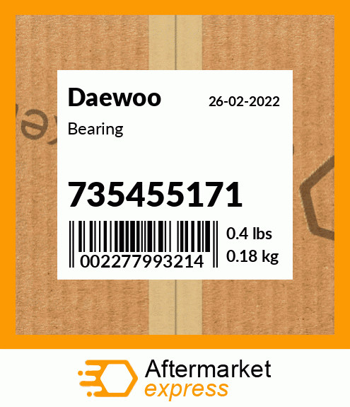 Spare part 735455171 + Bearing