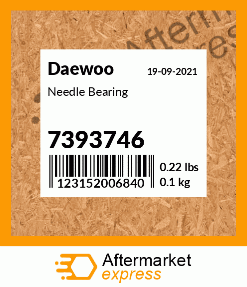 Spare part 7393746 + Needle Bearing