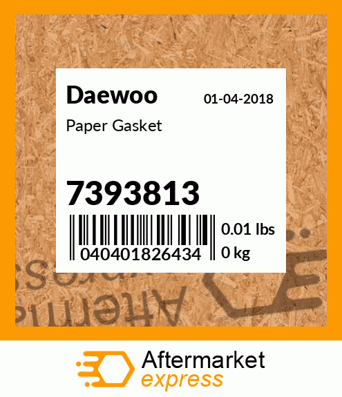 Spare part 7393813 + Paper Gasket