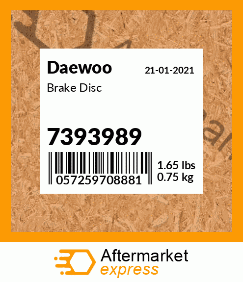 Spare part 7393989 + Brake Disc