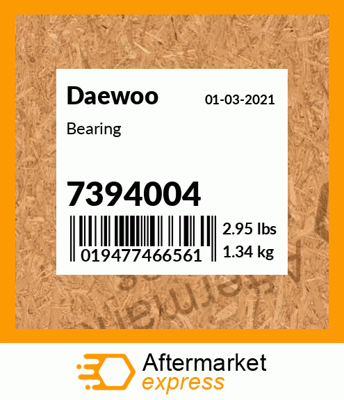 Spare part 7394004 + Bearing