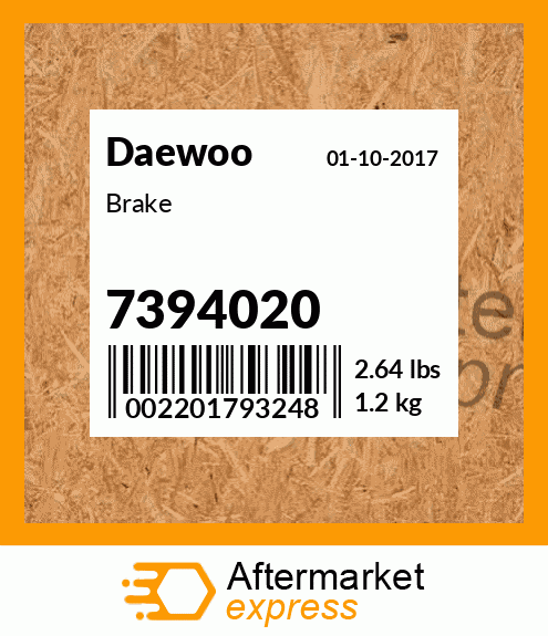 Spare part 7394020 + Brake