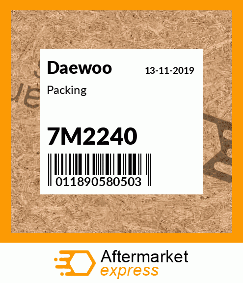 Spare part 7M2240 + Packing