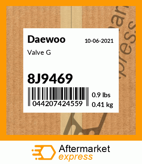 Spare part 8J9469 + Valve G