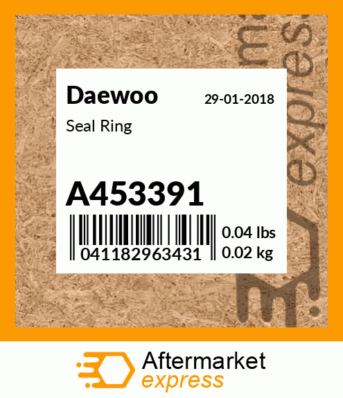 Spare part A453391 + Seal Ring