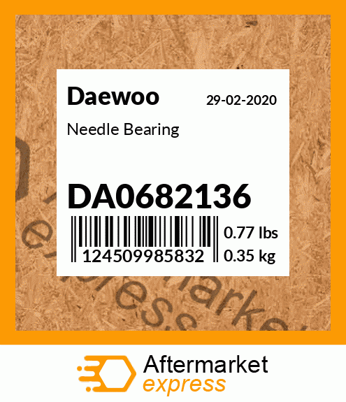 Spare part DA0682136 + Needle Bearing