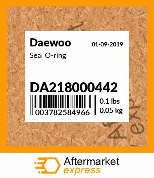 Spare part DA218000442 + Seal O-ring