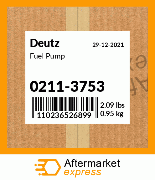 Spare part 0211-3753 + Fuel Pump