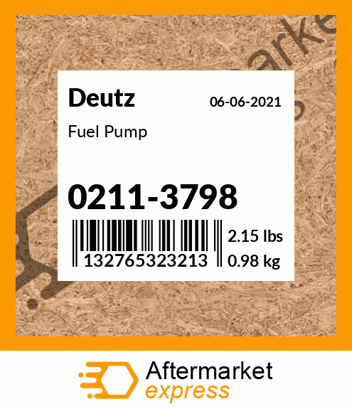 Spare part 02113798 + Fuel Pump