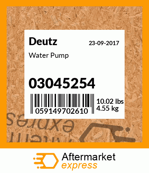 Spare part 03045254 + Water Pump