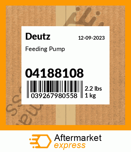 Spare part 04188108 + Feeding Pump