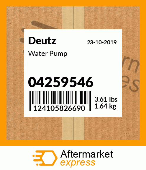 Spare part 04259546 + Water Pump