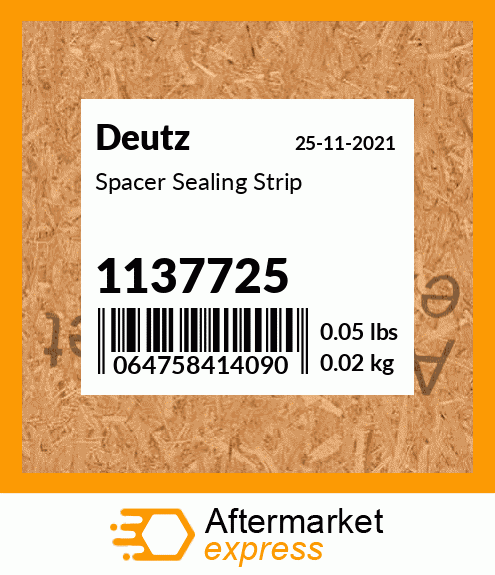 Spare part 1137725 + Spacer Sealing Strip