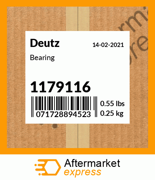 Spare part 1179116 + Bearing