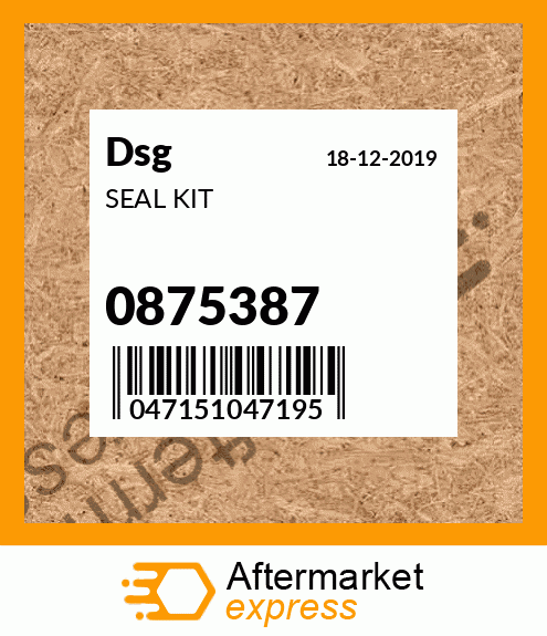 Spare part 0875387 + SEAL KIT