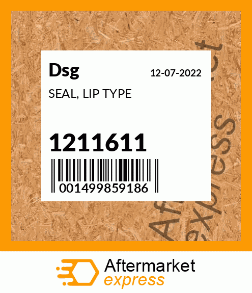 Spare part 1211611 + SEAL, LIP TYPE