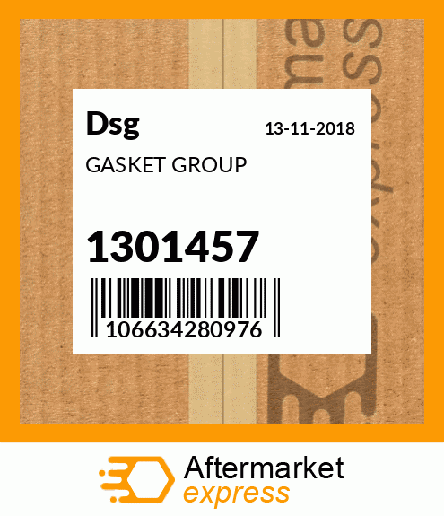 Spare part 1301457 + GASKET GROUP