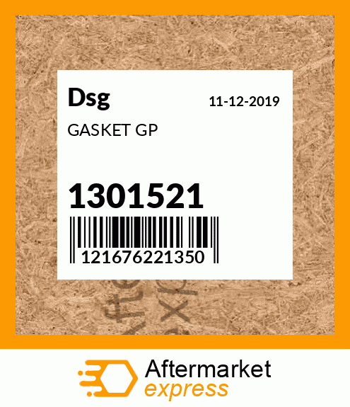 Spare part 1301521 + GASKET GP