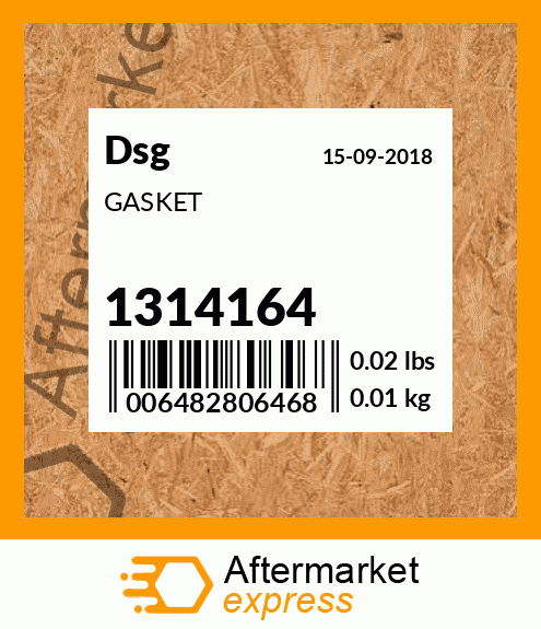 Spare part 1314164 + GASKET