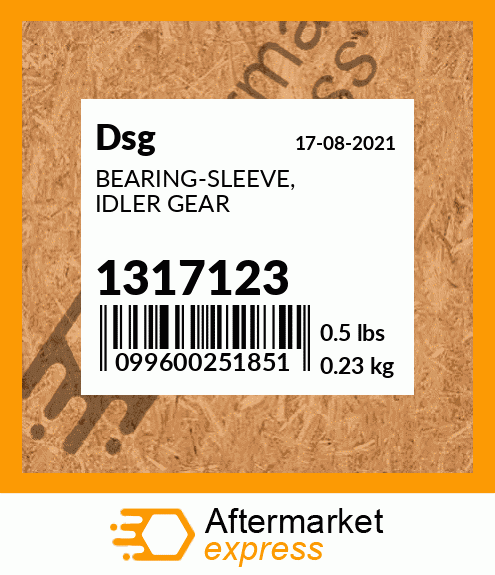 Spare part 1317123 + BEARING-SLEEVE, IDLER GEAR