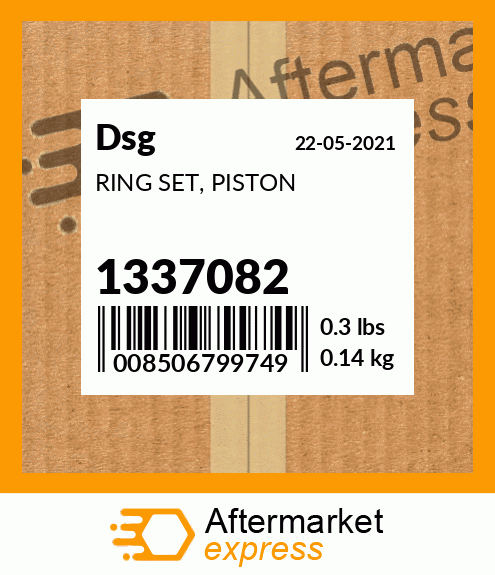 Spare part 1337082 + RING SET, PISTON