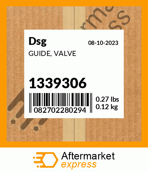 Spare part 1339306 + GUIDE, VALVE