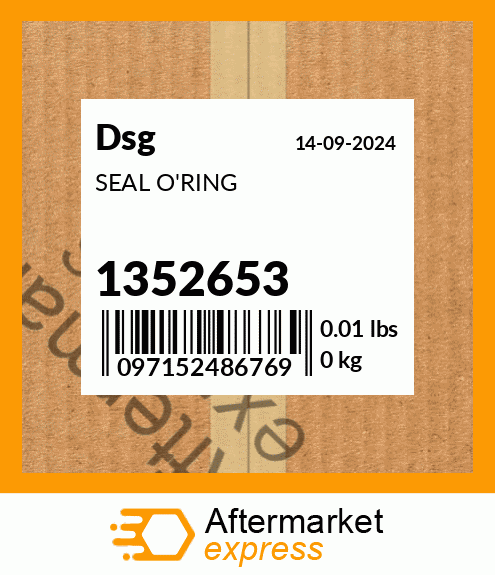 Spare part 1352653 + SEAL O'RING