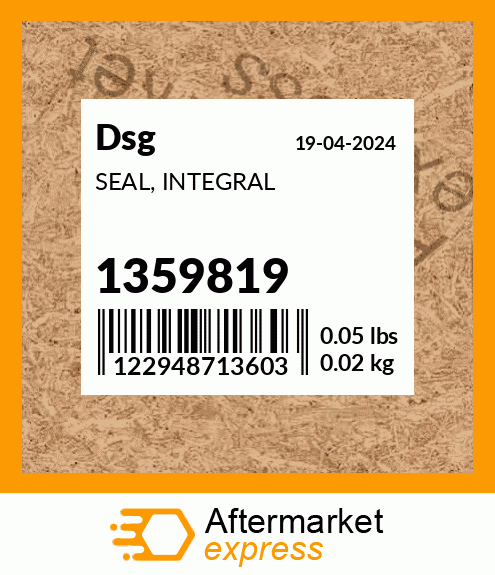 Spare part 1359819 + SEAL, INTEGRAL