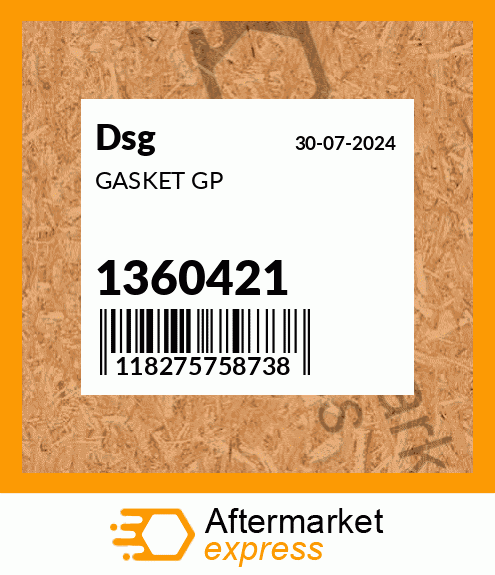 Spare part 1360421 + GASKET GP